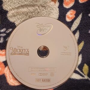 Disney DVD with Mickey's Once Upon a Christmas - Cream and Gold